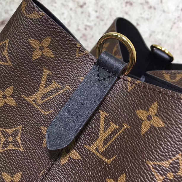 2018 louis vuitton original monogram canvas bag neonoe M44020 black