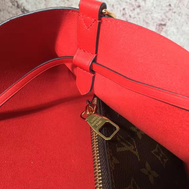 2018 louis vuittonoriginal monogram canvas bag neonoe M44020 red