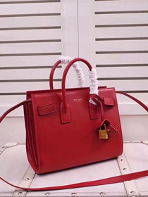 YSL original calfskin medium sac de jour bag 377183 red