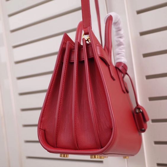 YSL original calfskin medium sac de jour bag 377183 red