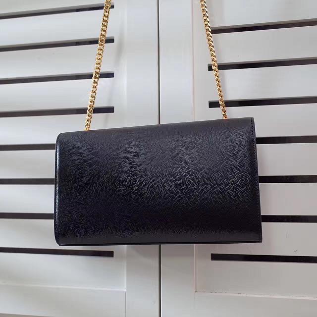 2017 ysl medium kate satchel original grained leather 364021 black