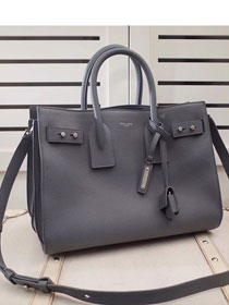 YSL original soft calfskin large sac de jour bag 464960 grey