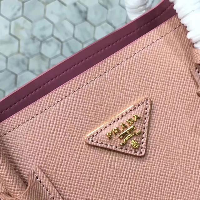 2017 prada medium saffiano lux tote original leather bag bn2755 pink