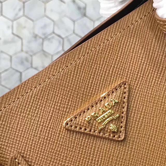2017 prada medium saffiano lux tote original leather bag bn2755 tan&gray