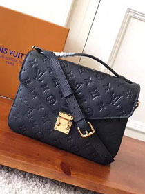 2017 louis vuitton original monogram empreinte pochette metis M41487 black