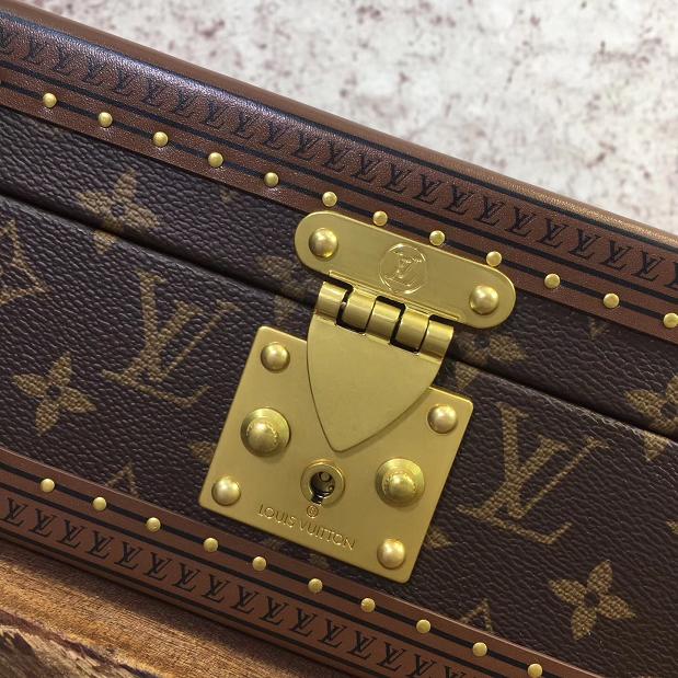  louis vuitton monogram canvas 8 watch case&jewelry box M47641 black