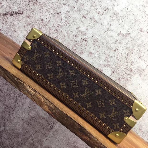 Louis vuitton monogram canvas 8 watch case&jewelry box M47641 blue