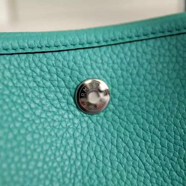 Hermes original calfskin garden party 30 bag G0030 cyan