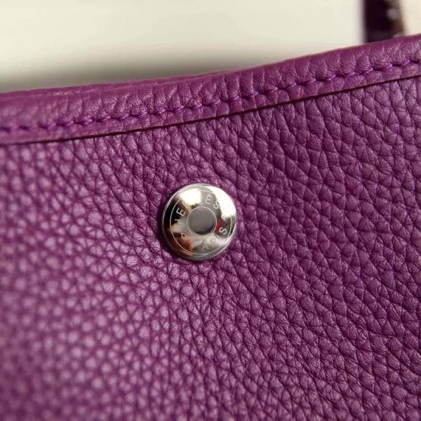 Hermes original calfskin garden party 36 bag G0360 purple