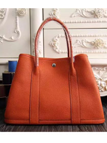 Hermes original calfskin garden party 36 bag G0360 red orange