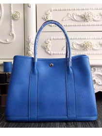 Hermes original calfskin garden party 36 bag G0360 royal blue