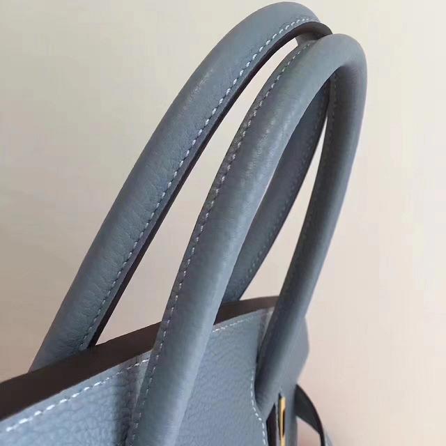 Hermes imported togo leather birkin 35 bag H0035 light blue