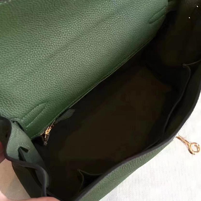 Hermes original togo leather kelly 25 bag K25 Olive