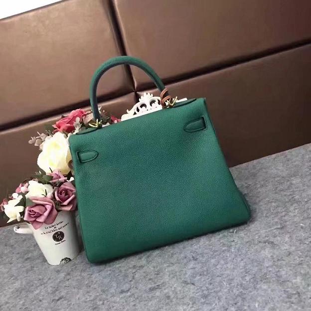 Hermes original togo leather kelly 25 bag K25  green