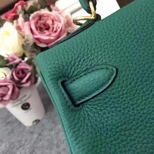 Hermes original togo leather kelly 25 bag K25  green