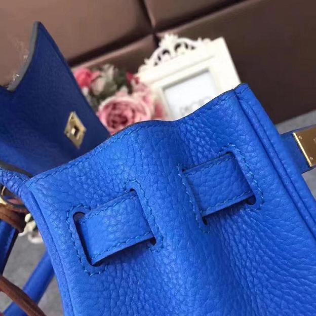 Hermes original togo leather kelly 32 bag K32 royal blue