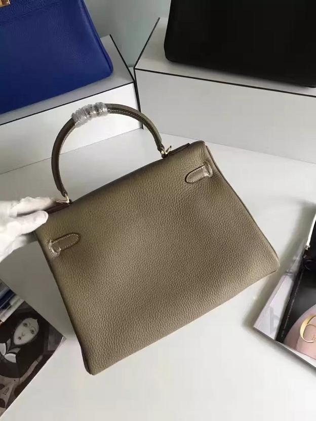 Hermes togo leather kelly 28 bag K028 khaki