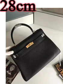 Hermes togo leather kelly 28 bag K028 black