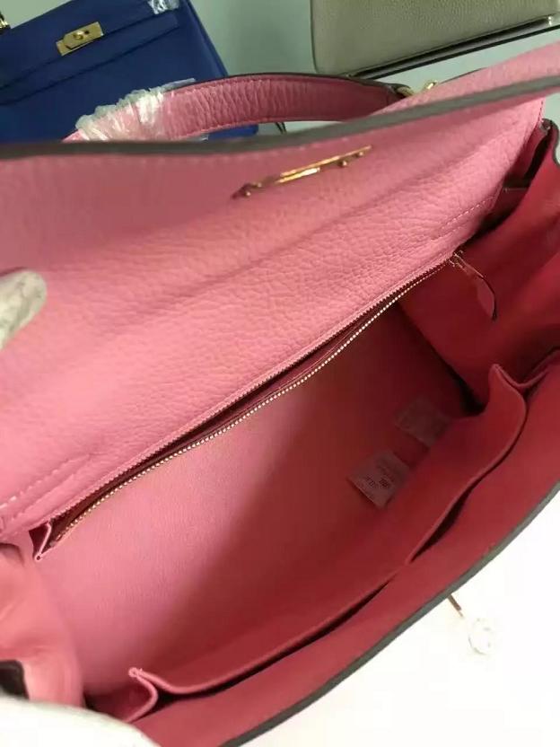 Hermes togo leather kelly 28 bag K028 pink