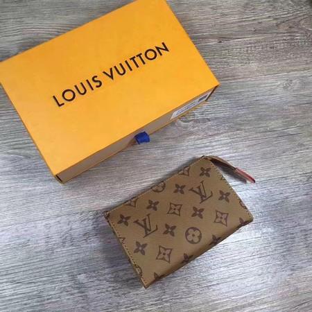 Louis Vuitton monogram reverse toiletry pouch 15 M47546 coffee