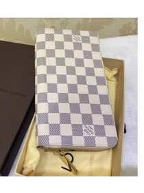 Louis Vuitton top origial damier azur zippy organiser wallet N60012