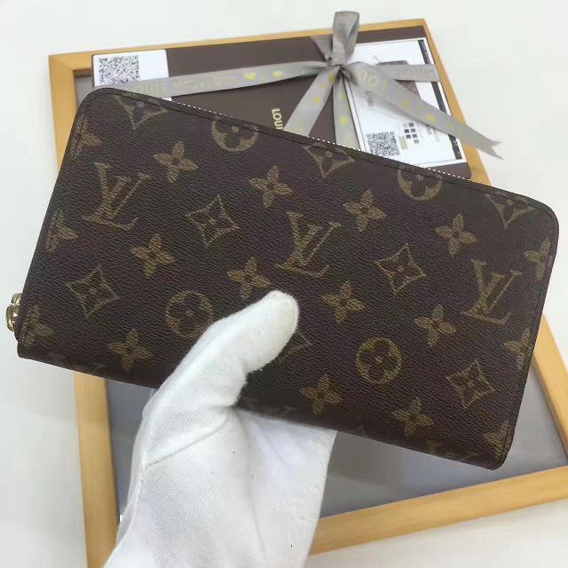 Louis Vuitton top origial monogram canvas zippy organiser wallet M60002