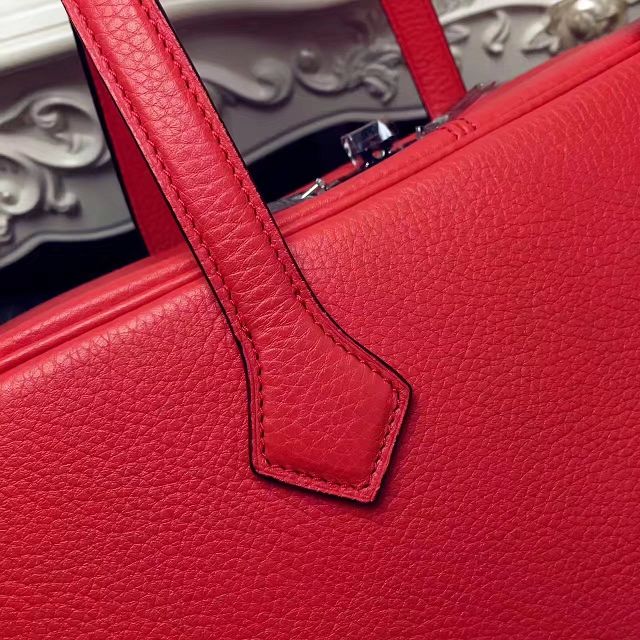 Hermes original clemence leather victoria fourre-tout 35 bag V35 red