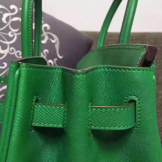 Hermes original epsom leather birkin 25 bag H25 green