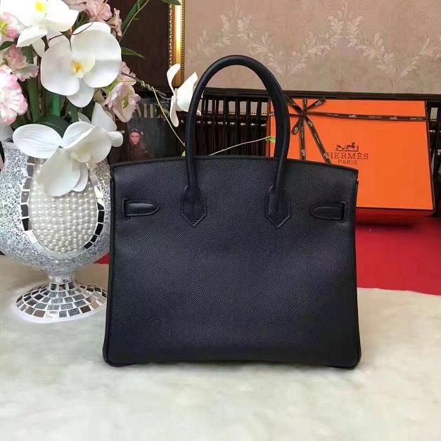 Hermes original epsom leather birkin 30 bag H30 black