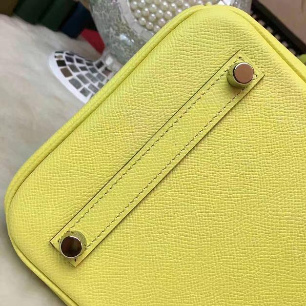 Hermes original epsom leather birkin 35 bag H35-3 lemon yellow