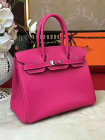 Hermes original epsom leather birkin 35 bag H35-3 rose red