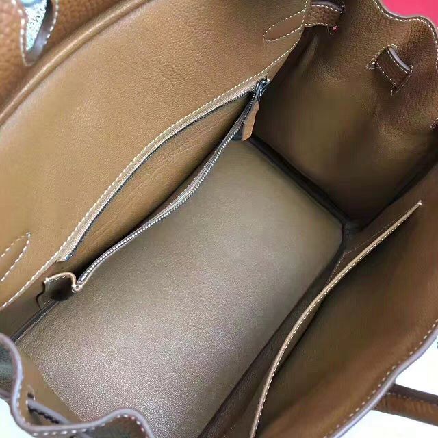 Hermes original togo leather birkin 35 bag H35-1 coffee