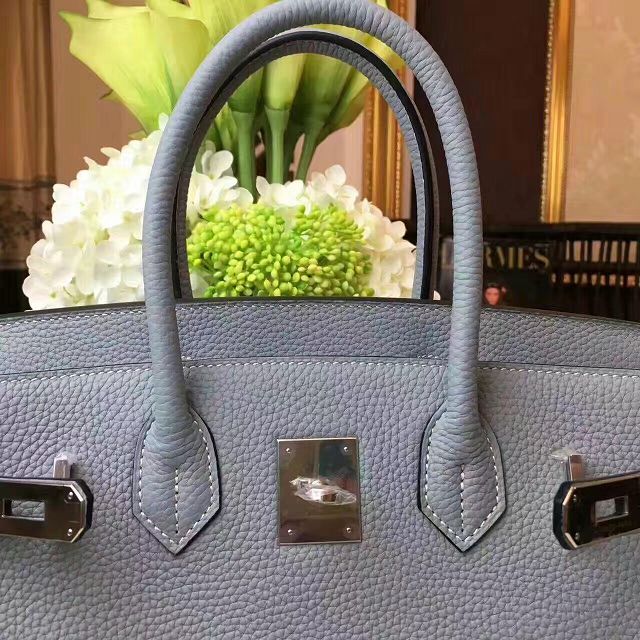 Hermes original togo leather birkin 35 bag H35-1 light blue