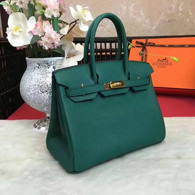 Hermes original togo leather birkin 35 bag H35-1 olive