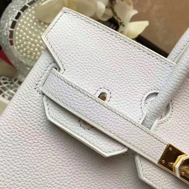 Hermes original togo leather birkin 35 bag H35-1 white