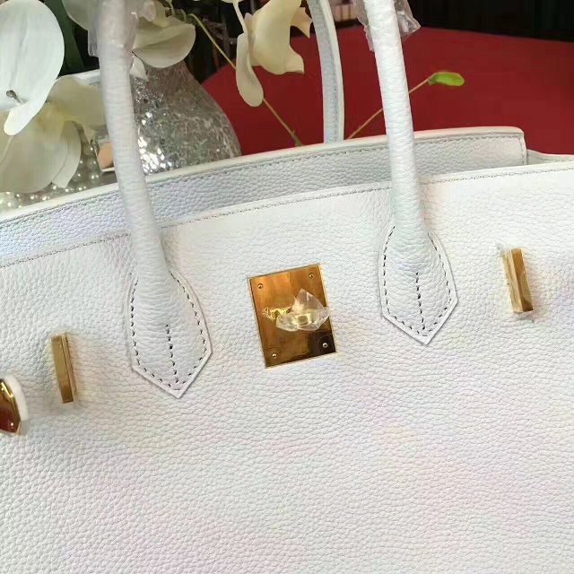 Hermes original togo leather birkin 35 bag H35-1 white