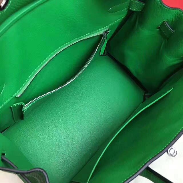 Hermes original togo leather birkin 25 bag H25-1 green