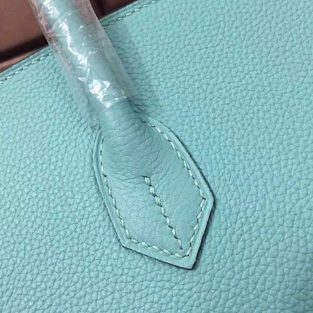 Hermes original togo leather birkin 30 bag H30-1 lake blue