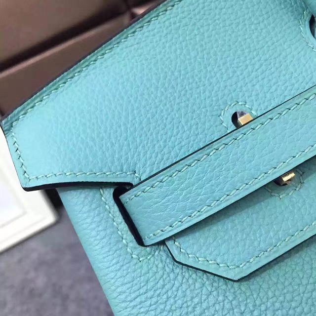 Hermes original togo leather birkin 30 bag H30-1 lake blue