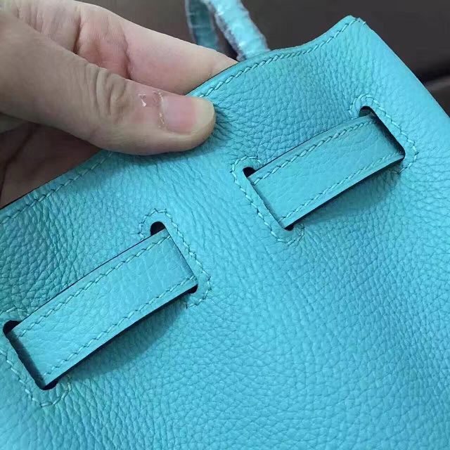 Hermes original togo leather birkin 30 bag H30-1 lake blue