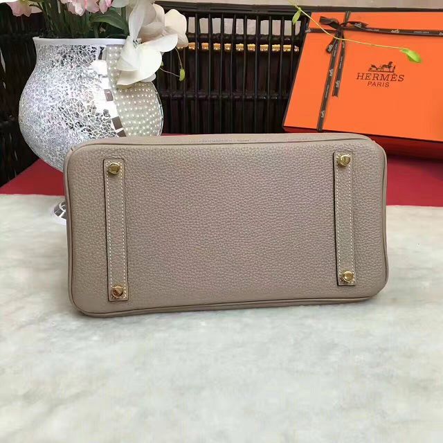 Hermes original togo leather birkin 30 bag H30-1 light gray