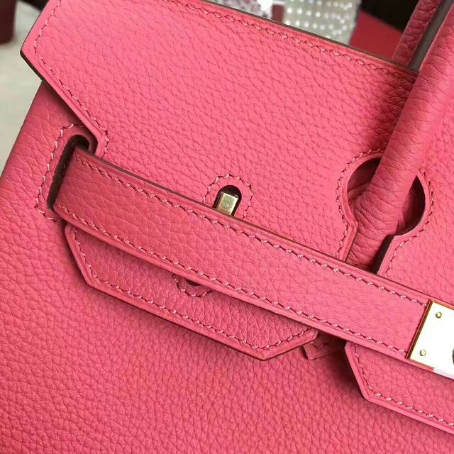 Hermes original togo leather birkin 30 bag H30-1 rose red