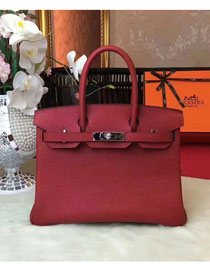 Hermes original togo leather birkin 30 bag H30-1 wine