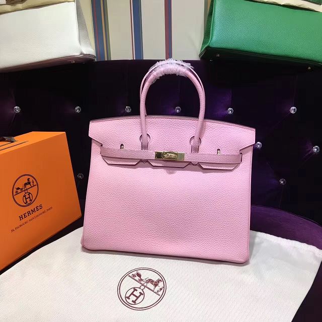 Hermes top togo leather birkin 35 bag H35-2 pink