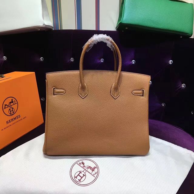 Hermes top togo leather birkin 30 bag H30-2 coffee