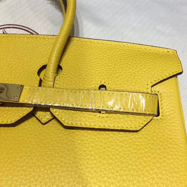 Hermes top togo leather birkin 30 bag H30-2 yellow