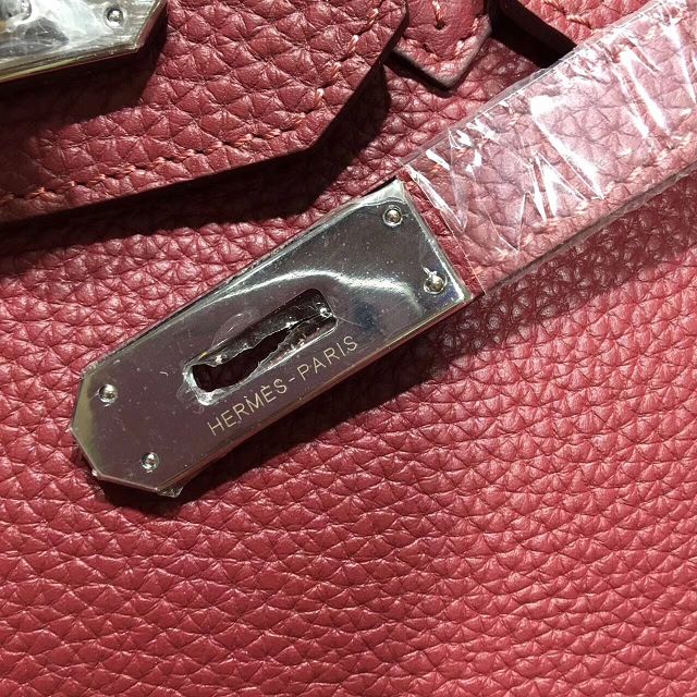 Hermes top togo leather birkin 35 bag H35-2 burgundy