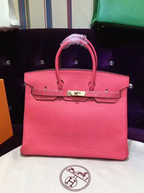 Hermes top togo leather birkin 35 bag H35-2 watermelon red