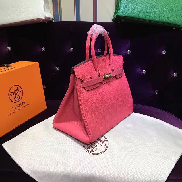 Hermes top togo leather birkin 35 bag H35-2 watermelon red