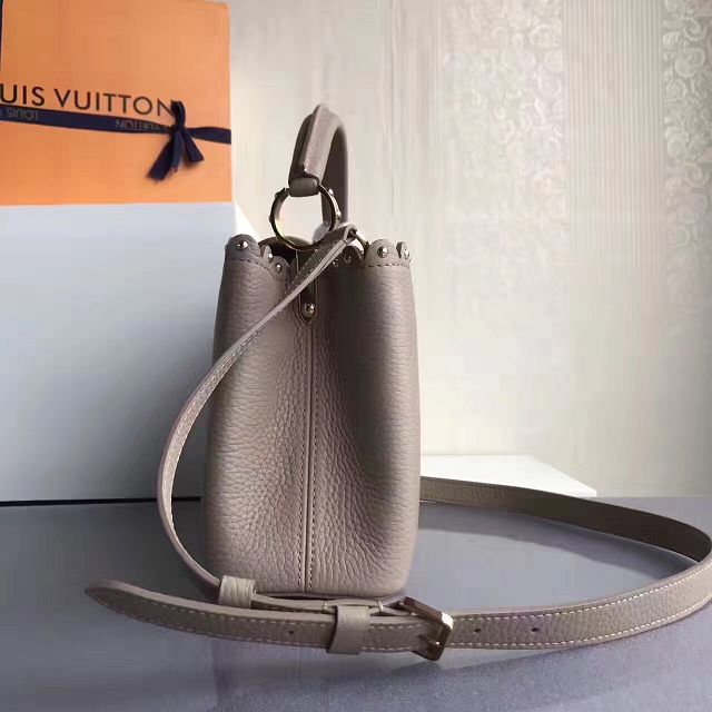 2017 Louis vuitton original taurillon leather capucines BB M54419 gray